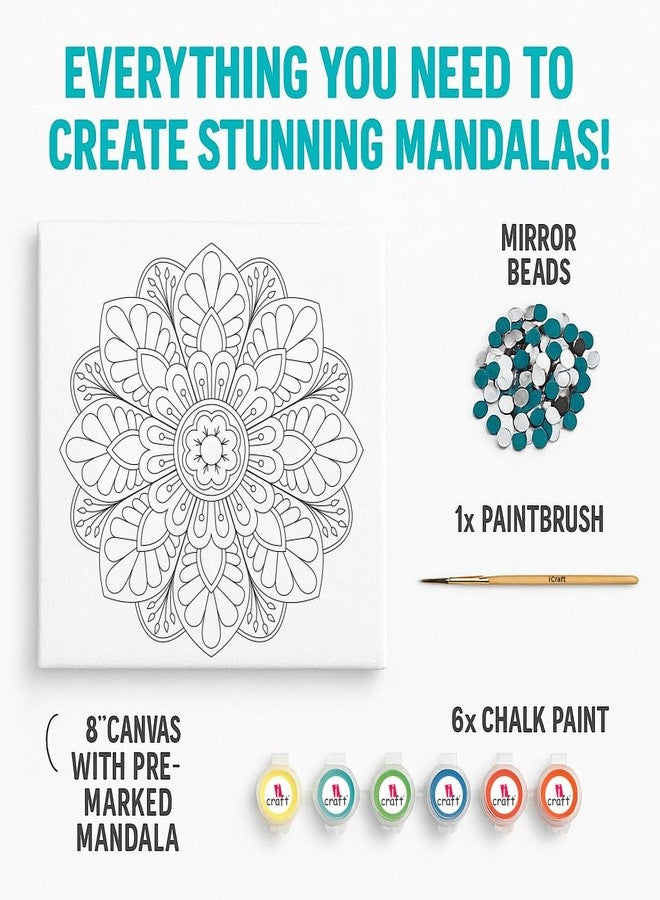آي كرافت مجموعة iCraft Canvas Mandala (Cosmic Flow Mandala 2) - Image 2